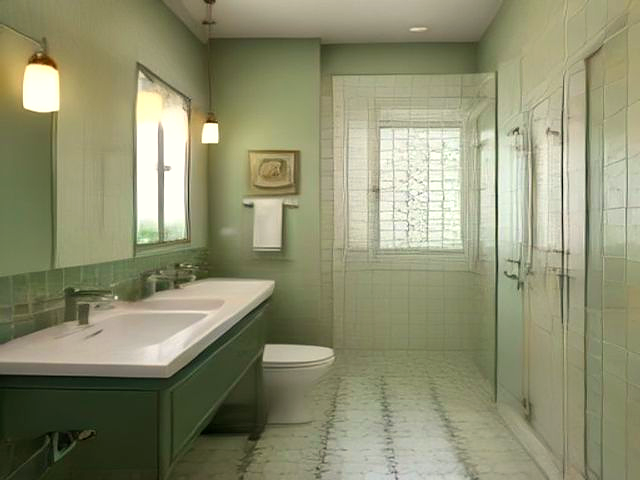 Sample dated bathroom photo